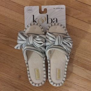 Women's open toed slippers by Kooba size large